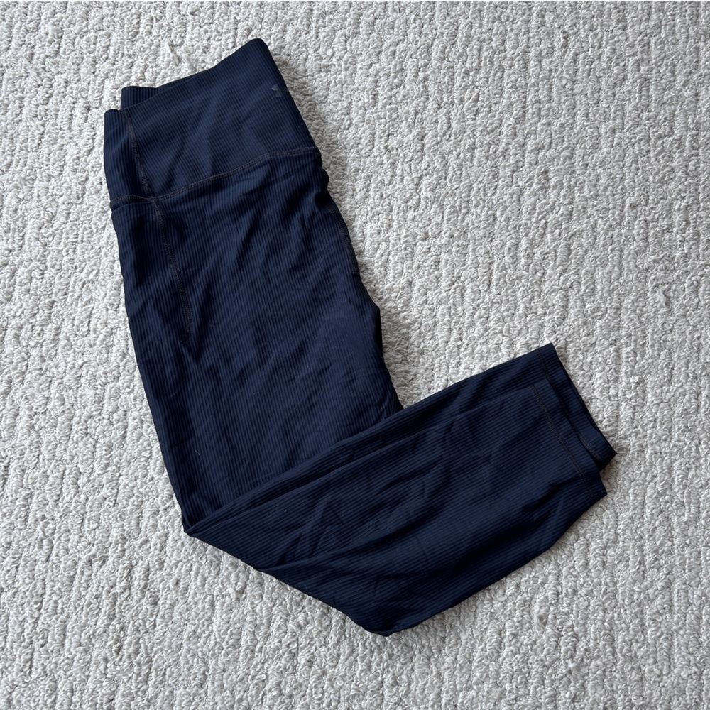 Under Armour Black Meridian Rib Texture Leggings - Picture 4 of 4